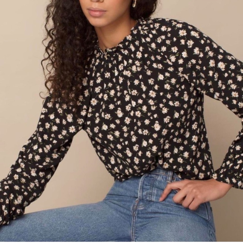 Reformation Floral Blouse
